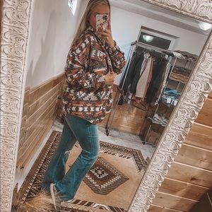 Rustic Aztec Shacket